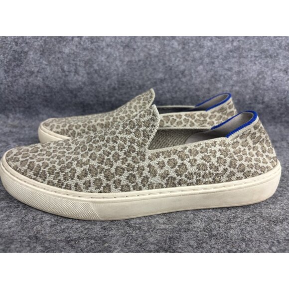 Rothys Shoes Womens Size 8 Leopard Print Slip On Comfort Eco Friendly Casual - Picture 1 of 9